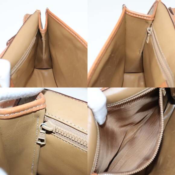 CELINE Macadam Canvas Shoulder Bag Pvc Beige - Picture 12 of 13